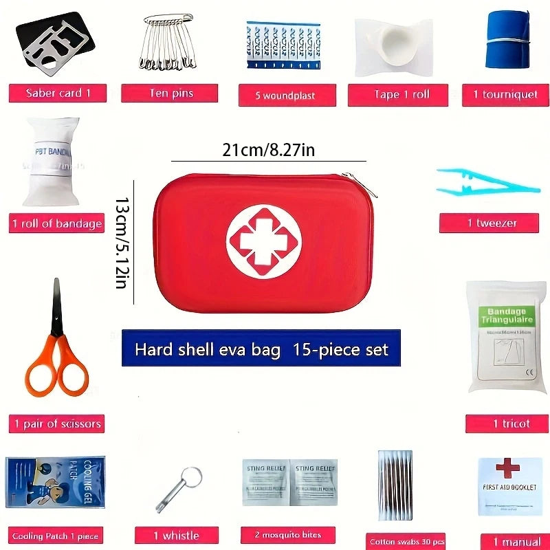 Outdoor Emergency Medical Kit Portable First Aid Supplies
