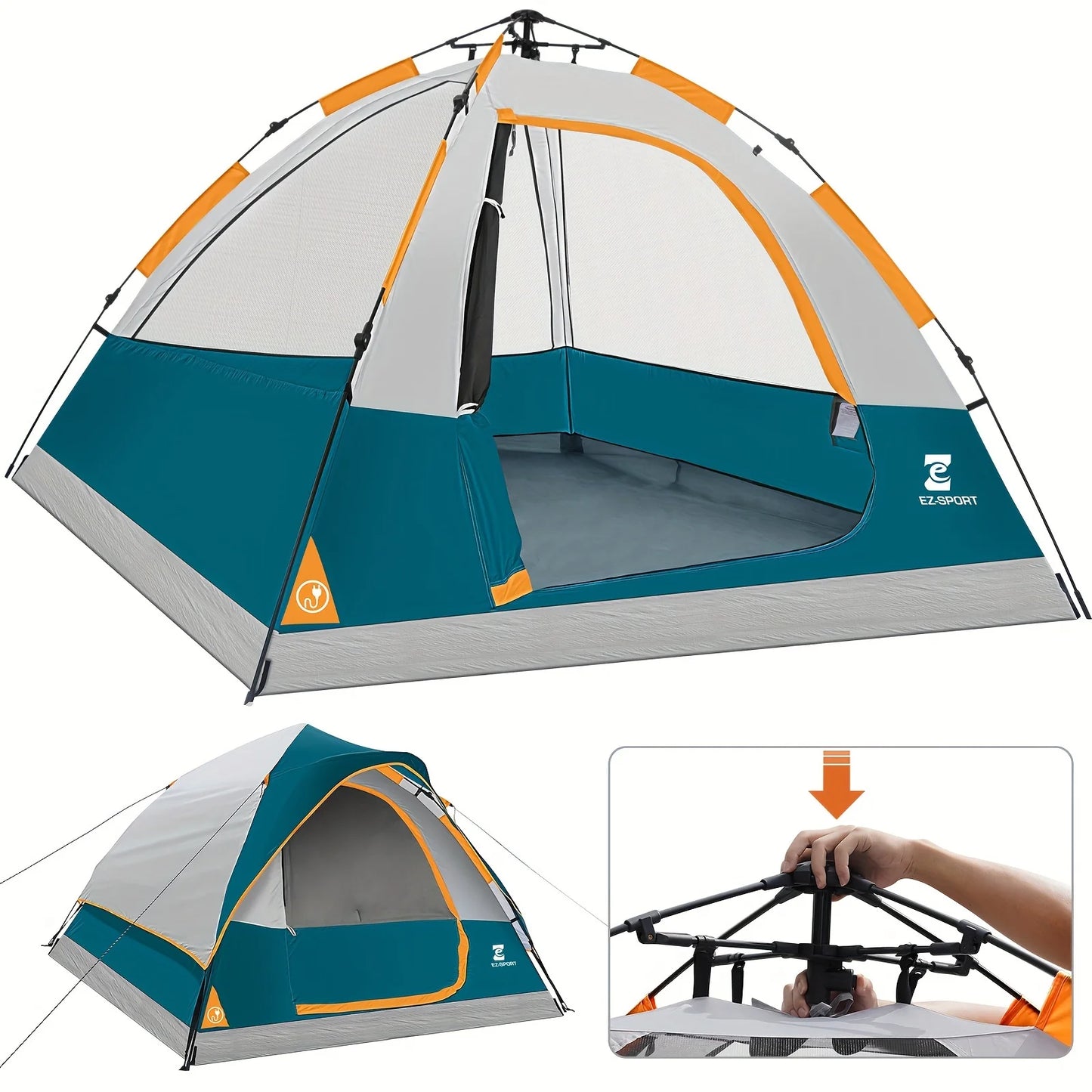 Unp Pop Up Camping Tent Instant Setup Rain Fly Waterproof