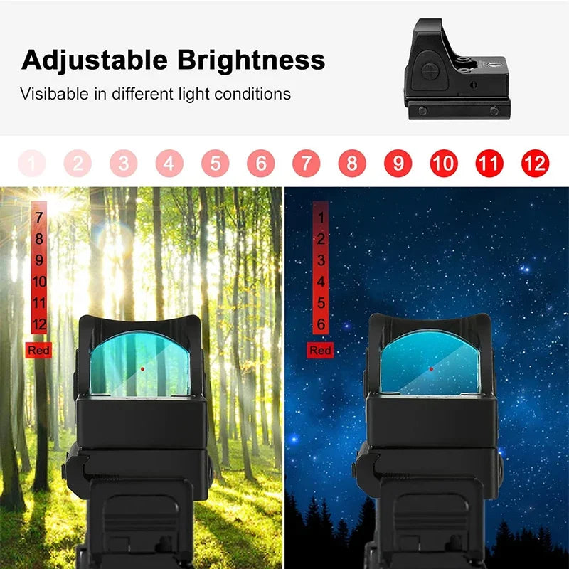 Bestsight Mini MR Red Dot Sight 1x for Rifle Rails