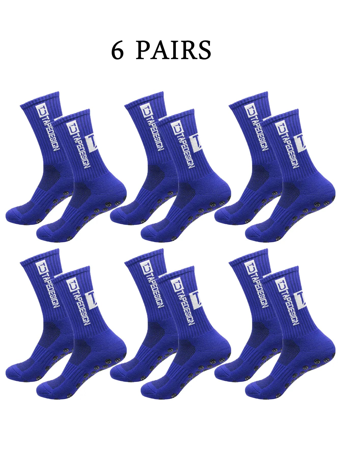 NONECN Unisex Football Socks Anti Slip Mid Length Training Socks