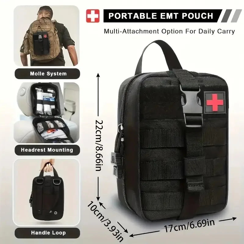 Tactical First Aid Kit Emergency IFAK Bag Car Travel