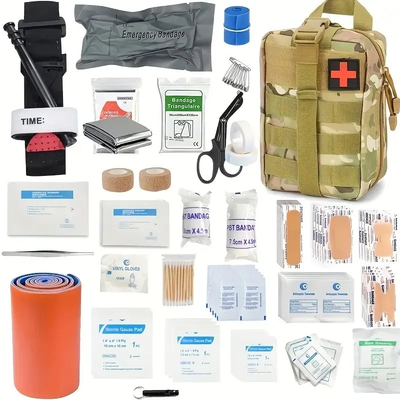 Tactical First Aid Kit Emergency IFAK Bag Car Travel