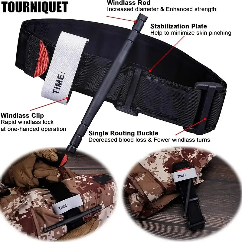 Tactical First Aid Kit Emergency IFAK Bag Car Travel
