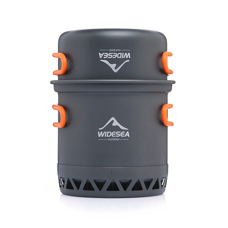 Widesea Camping Cookware Set Outdoor Pot Kettle Travel Utensils