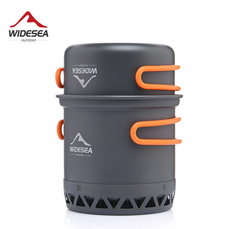 Widesea Camping Cookware Set Outdoor Pot Kettle Travel Utensils