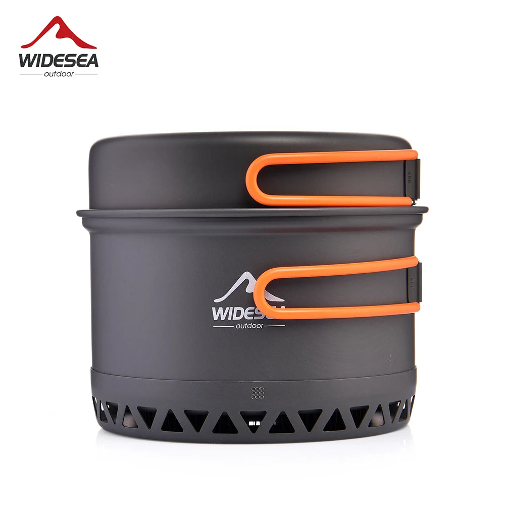 Widesea Camping Cookware Set Outdoor Pot Kettle Travel Utensils
