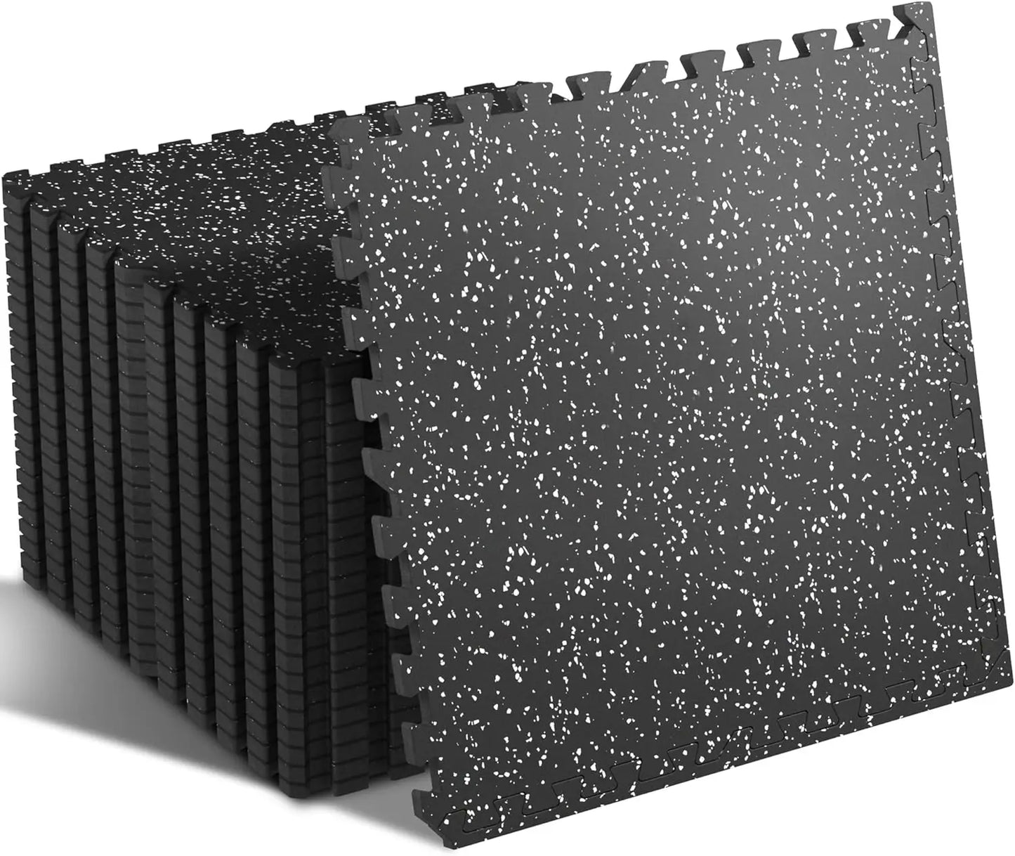 Interlocking Gym Floor Mats With Rubber Top For Home Workouts