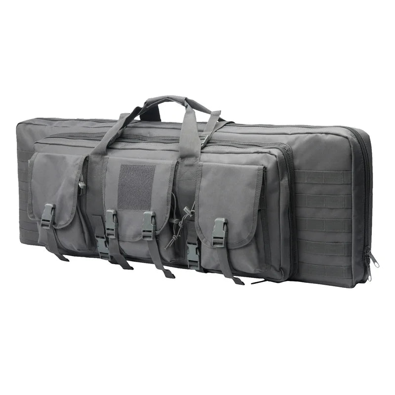 LQARMY Tactical Double Rifle Case Molle Rifle Bag Sniper Airsoft