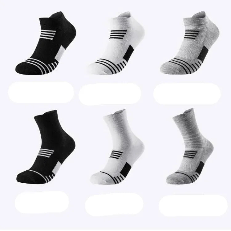 NONECN Mens Basketball Socks Breathable Terry Knit