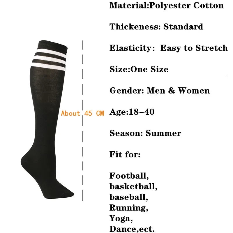 NONECN Unisex Compression Soccer Football Socks Non Slip