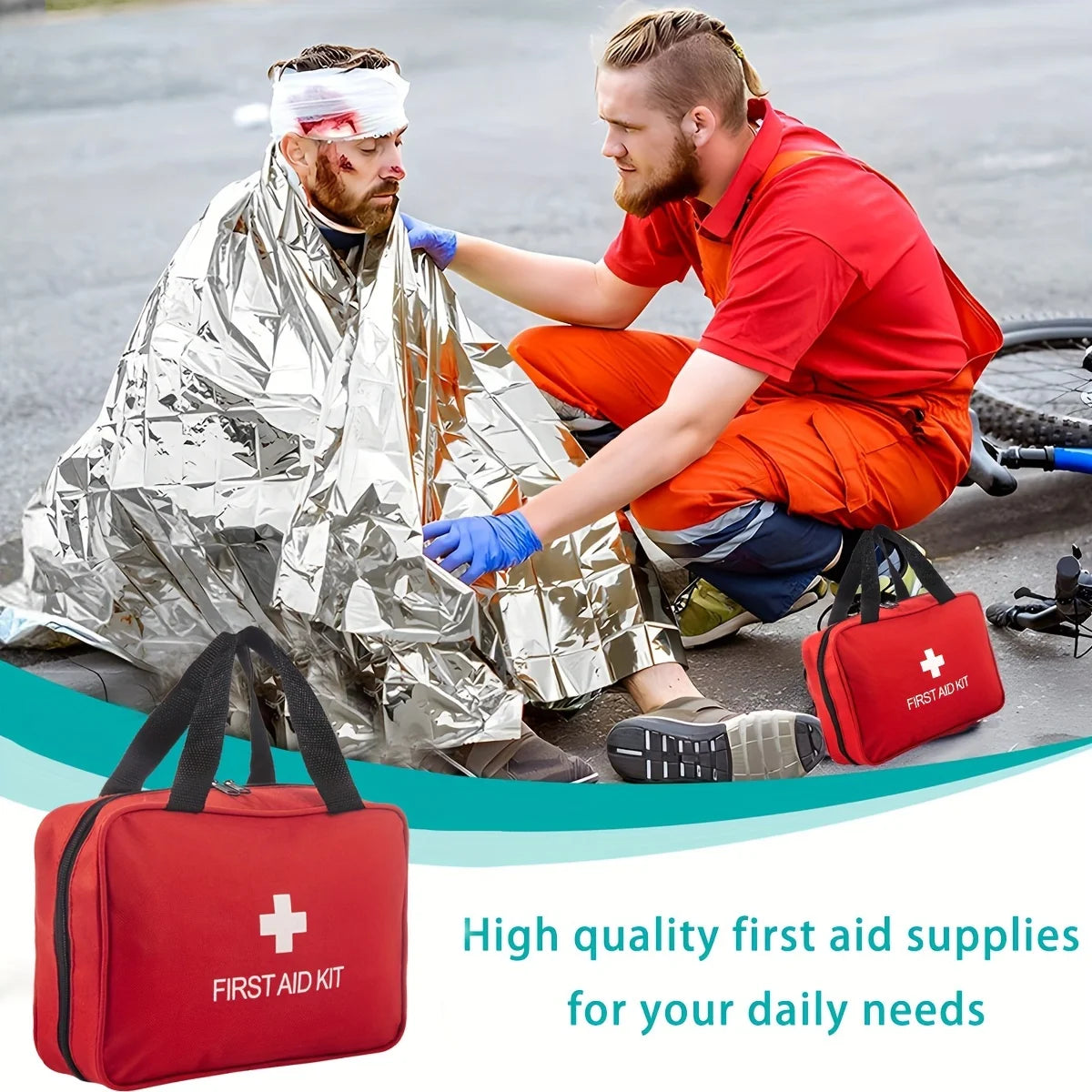 Outdoor Emergency Medical Kit Portable First Aid Supplies