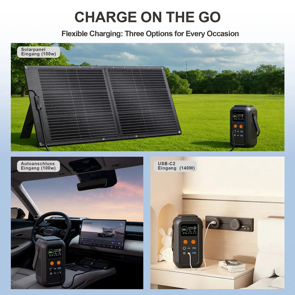CTOLITY 200W Power Station 192Wh LiFePO4 Portable Charger