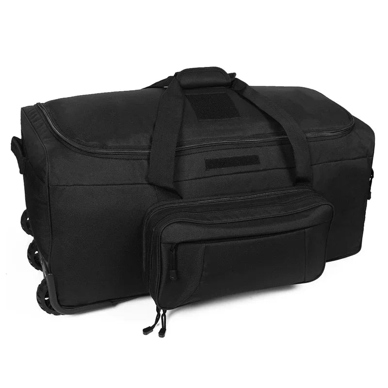LQARMY 124L Outdoor Camping Travel Bag Waterproof Nylon Luggage