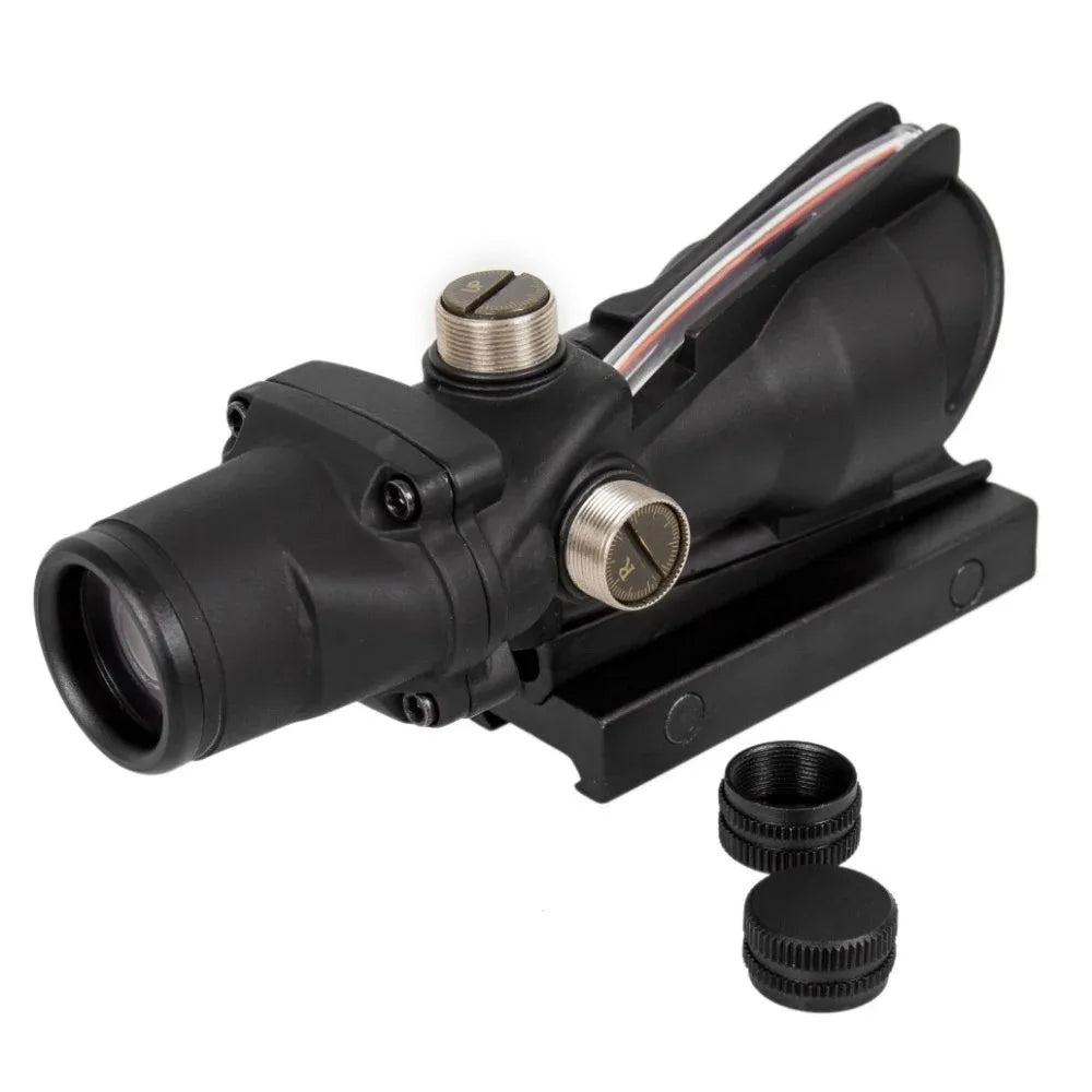 Bestsight 4x32 Riflescope Fiber Optics Red Dot Illuminated