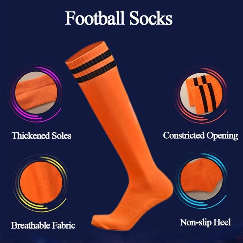 NONECN Unisex Compression Soccer Football Socks Non Slip