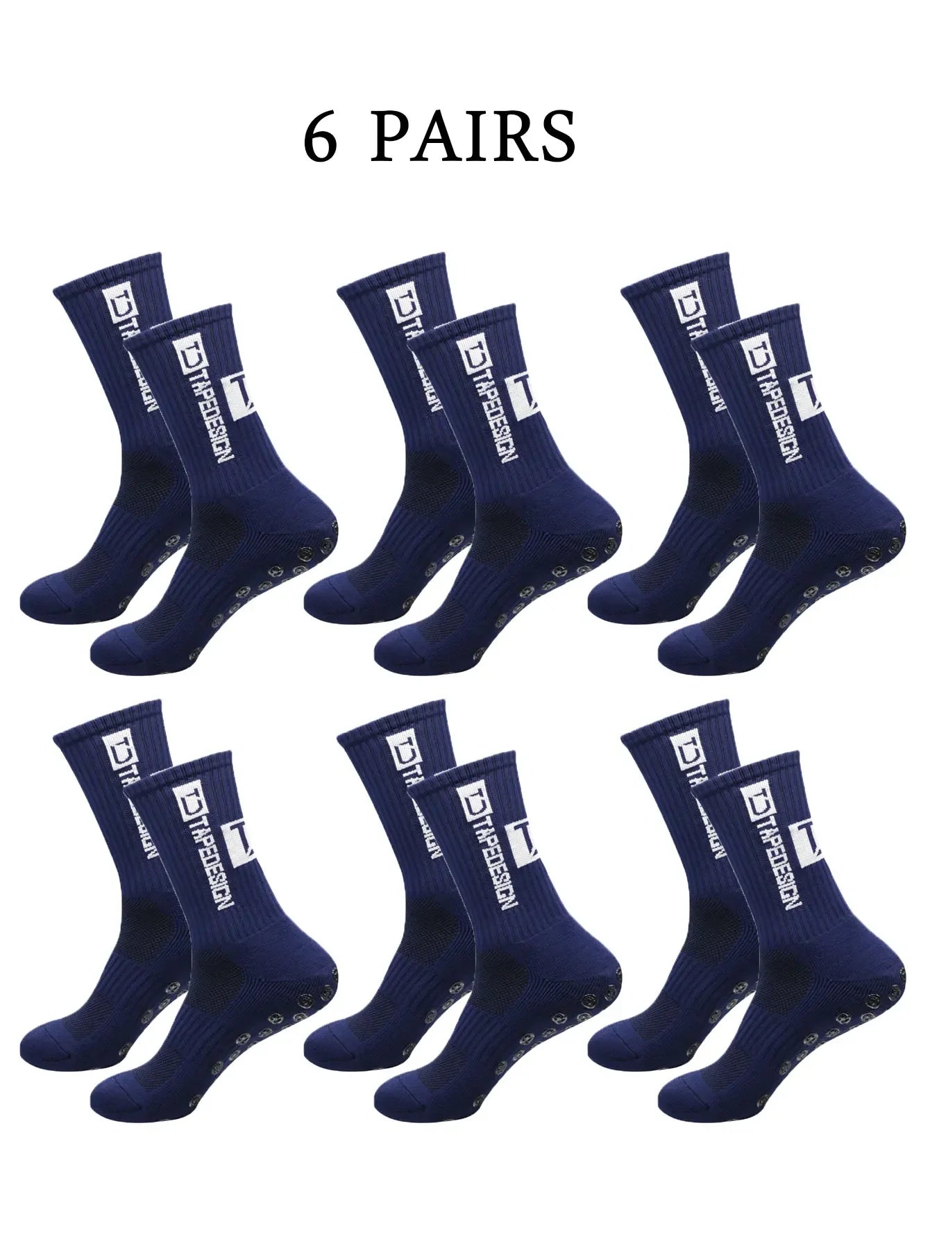 NONECN Unisex Football Socks Anti Slip Mid Length Training Socks