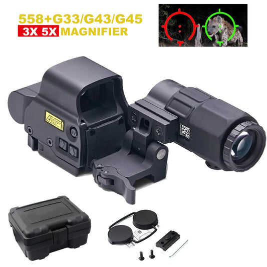 Bestsight 558 Holographic Collimator Sight 68MOA Ring Reticle
