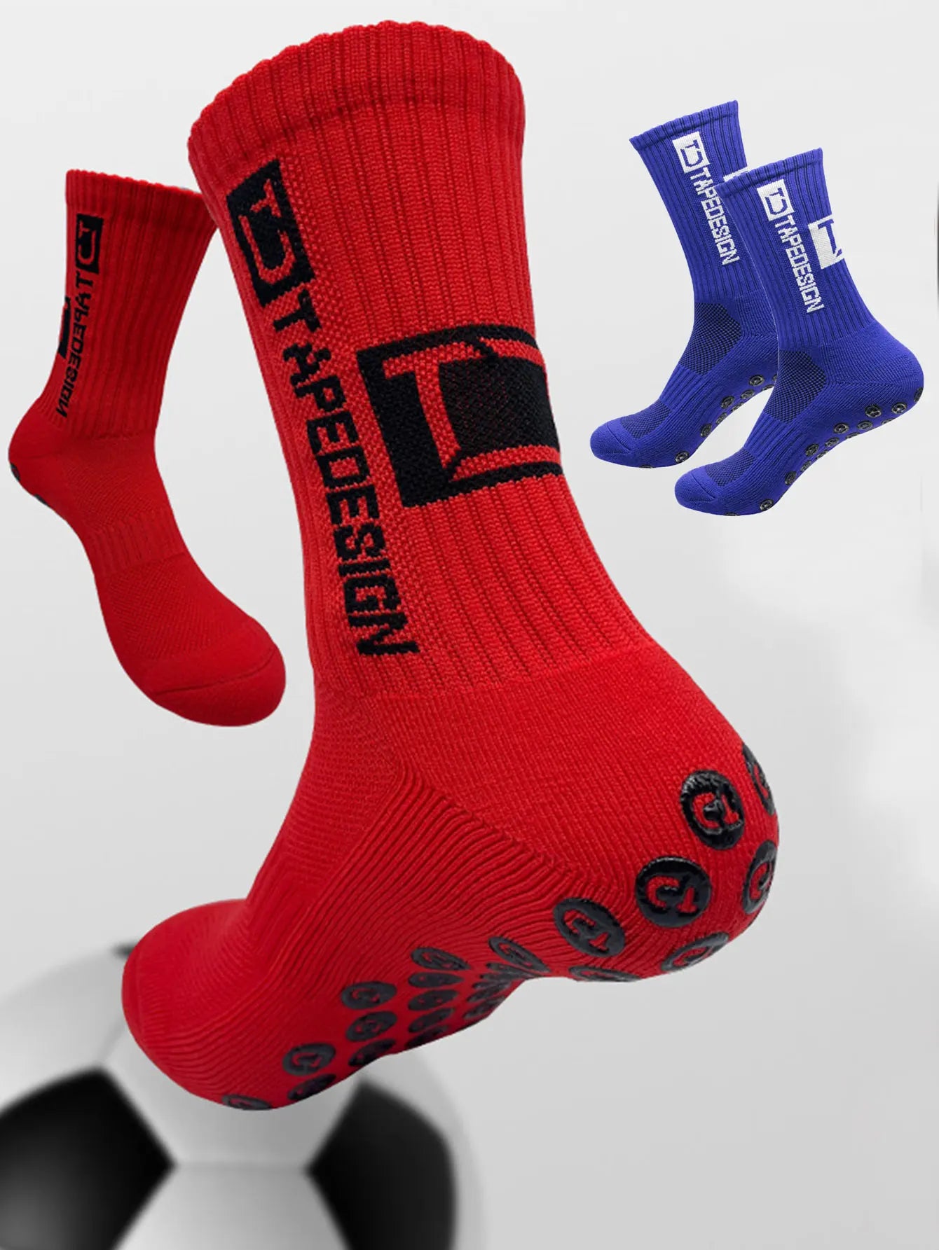 NONECN Unisex Football Socks Anti Slip Mid Length Training Socks