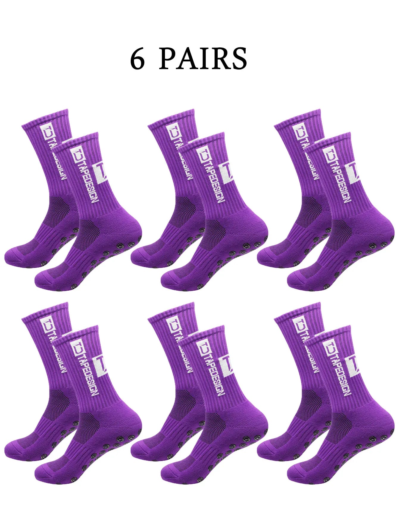 NONECN Unisex Football Socks Anti Slip Mid Length Training Socks
