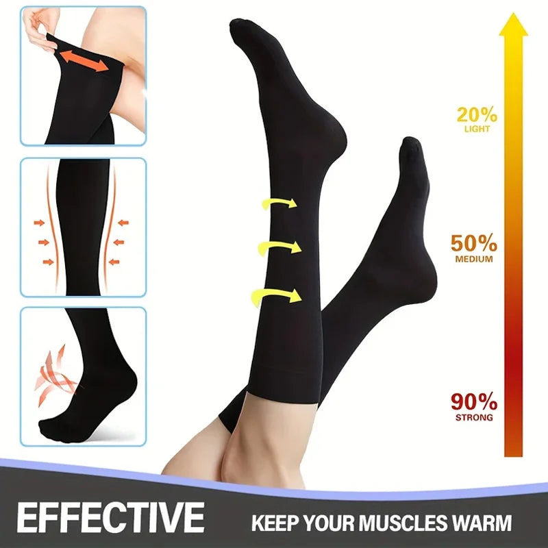 NONECN Compression Socks For Men And Women Athletic Knee High