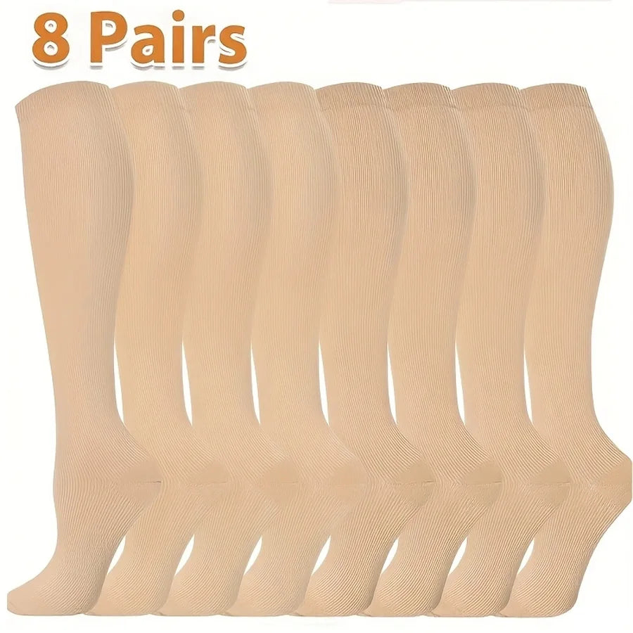 NONECN Compression Socks For Men And Women Athletic Knee High
