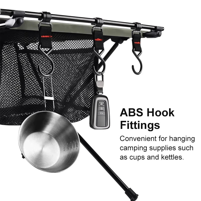 West Tune Folding Camping Table Aluminum Portable With Mesh Bag