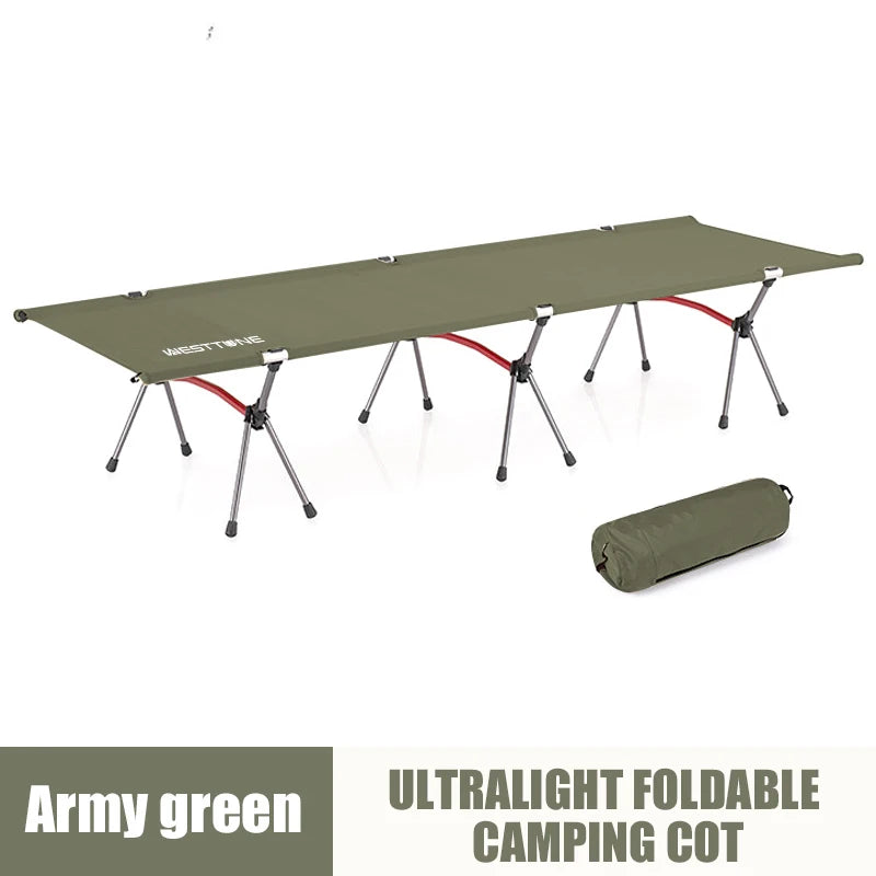 West Tune Camping Cot With Leg Extenders Ultralight Folding Bed