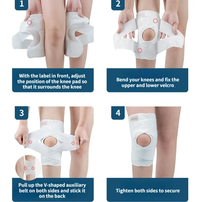 Knee Pads Pressurized Elastic Three Layer Silicone Arthritis Joints Protector