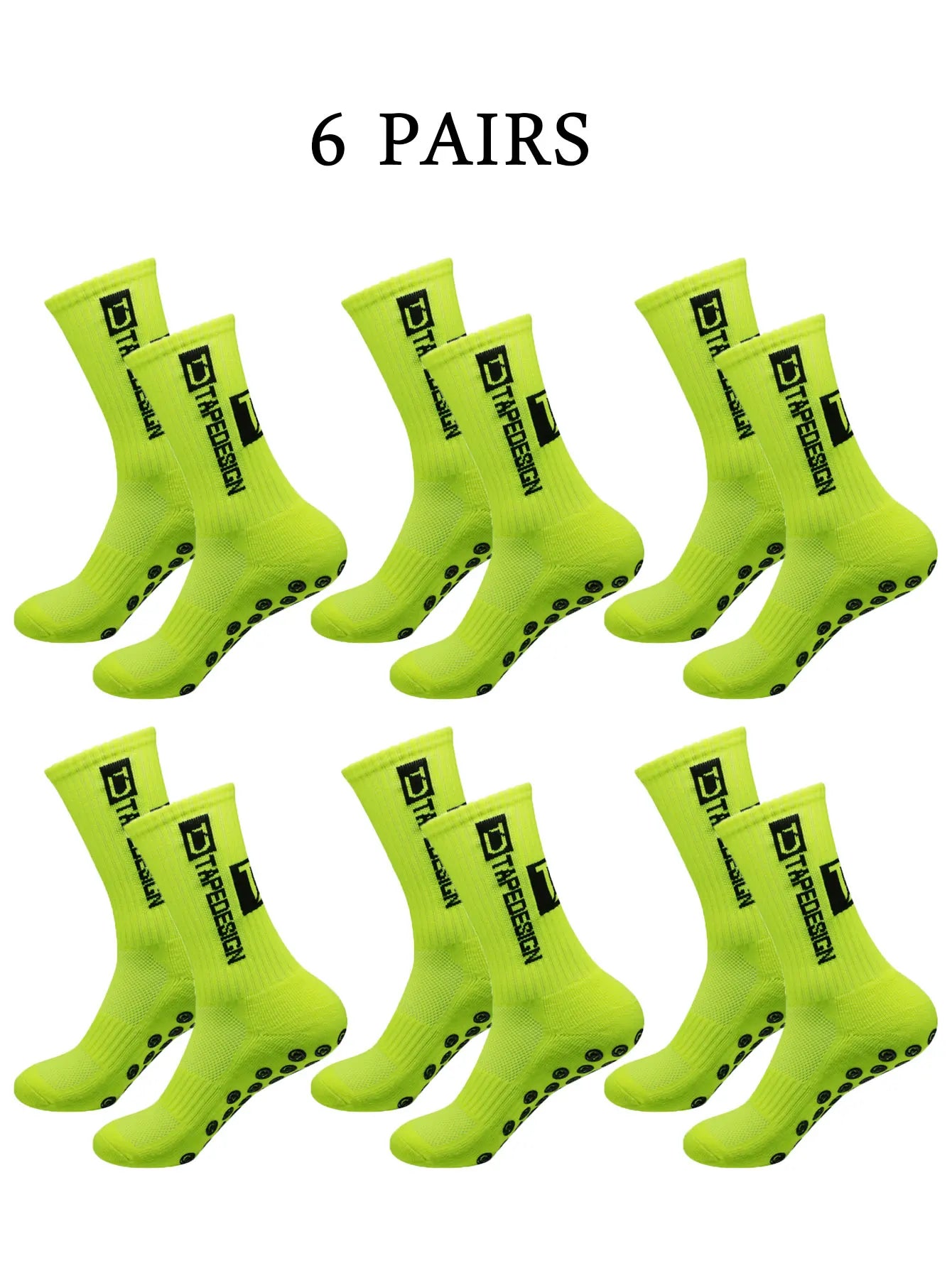 NONECN Unisex Football Socks Anti Slip Mid Length Training Socks