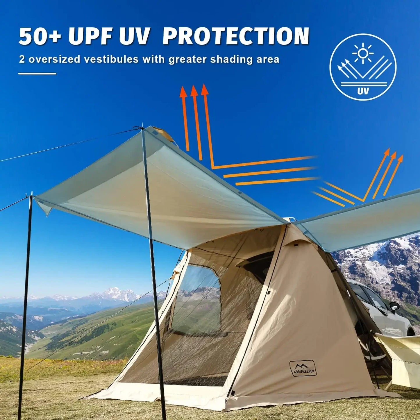 Unp SUV Car Tent Tailgate Shade Awning For Outdoor Camping