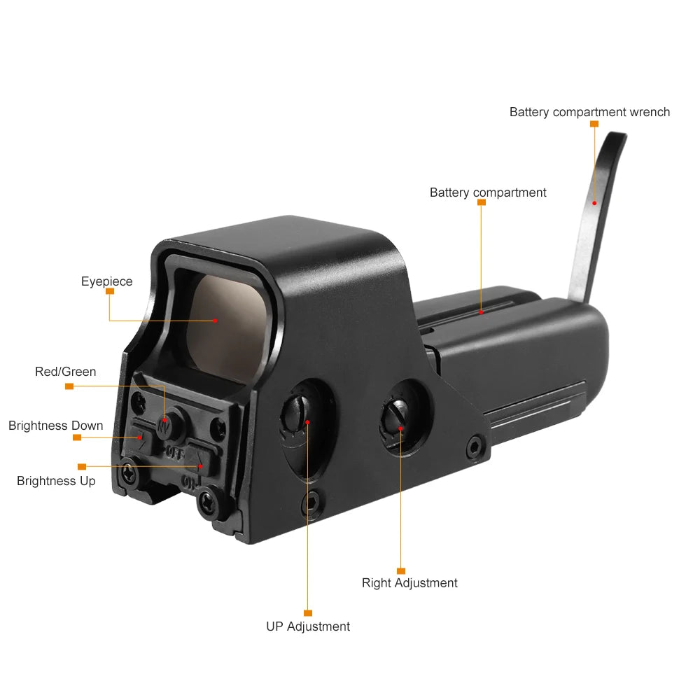 Bestsight 551 552 553 558 Holographic Dot Sight For 20mm Rail Airsoft Guns