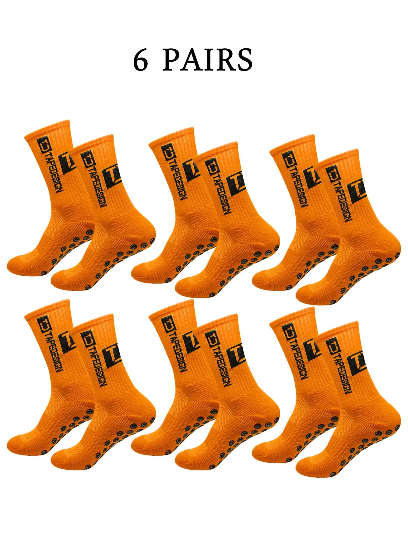 NONECN Unisex Football Socks Anti Slip Mid Length Training Socks