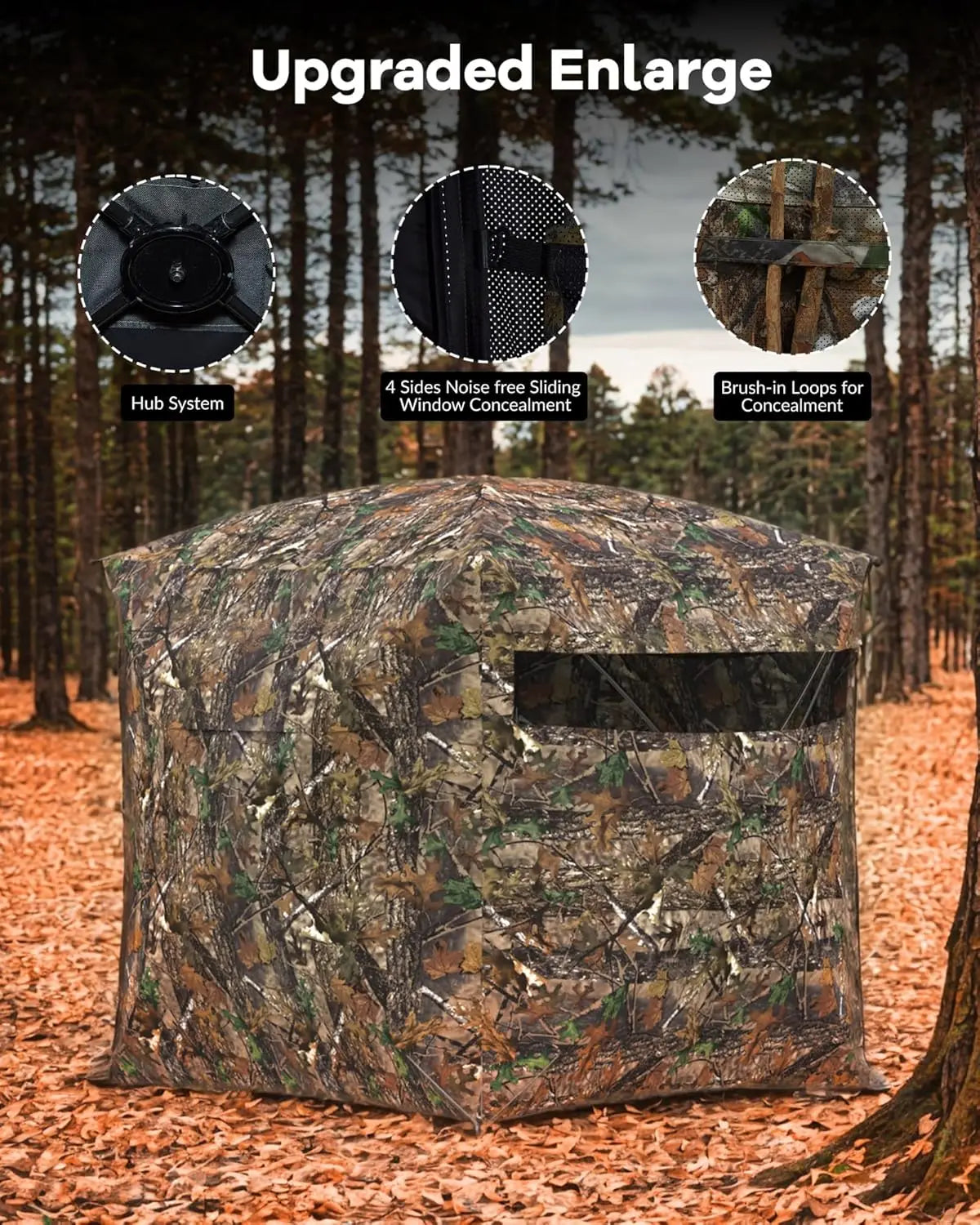 Twister CK Outdoor Hunting Pop Up Ground Blind 4-6 People