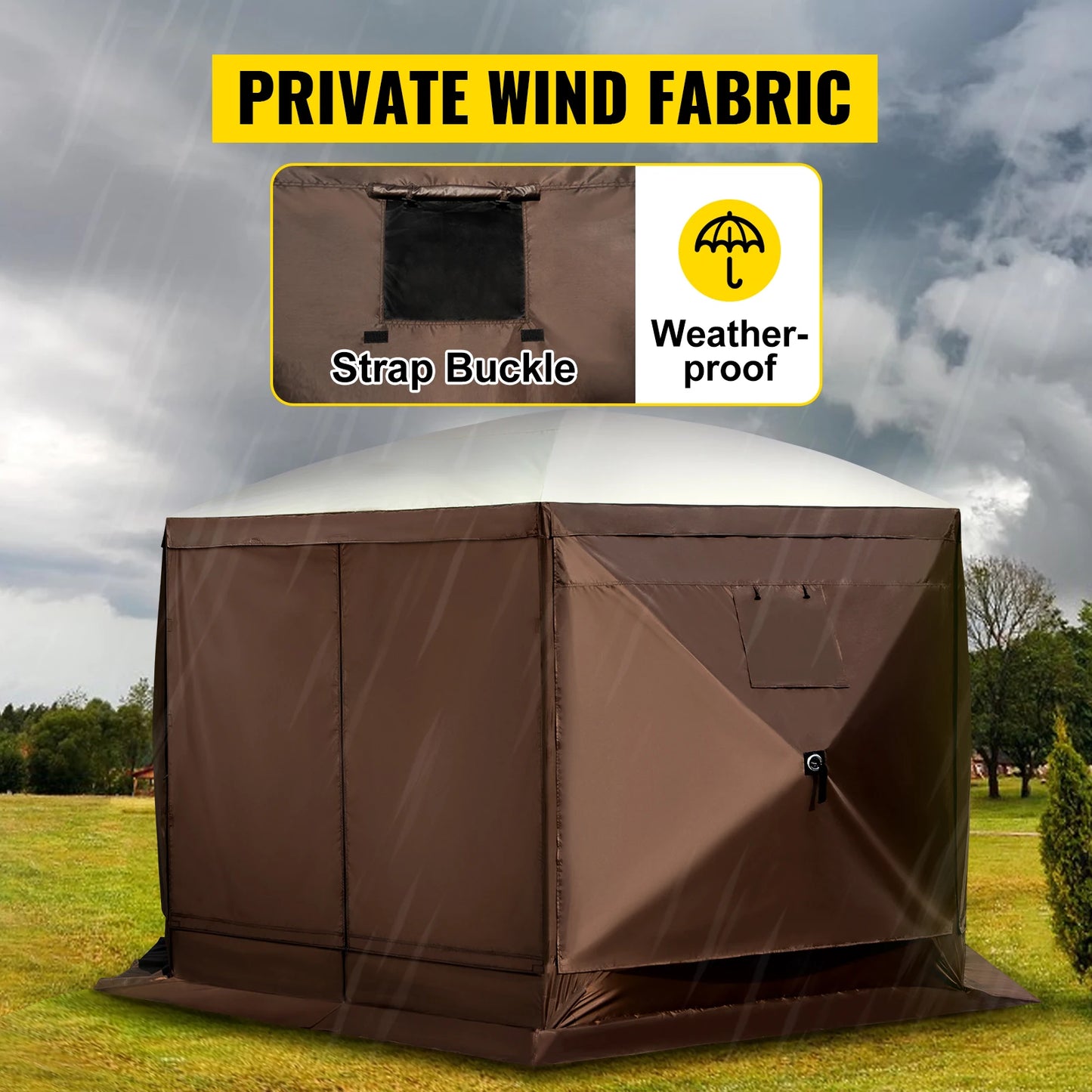 SucceBuy Popup Camping Gazebo Canopy Shelter Sun Shade