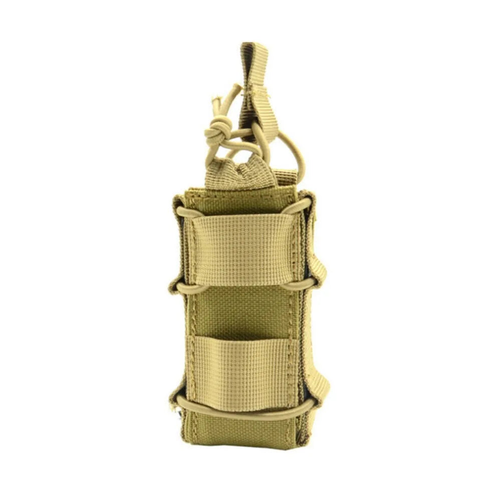 9mm Magazine Pouch Molle Nylon Holster Pistol Flashlight Holder