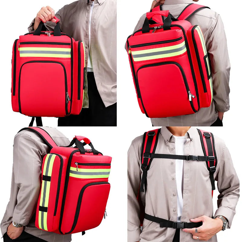 Disaster Relief Bag First Aid Kit Emergency Backpack Large Capacity