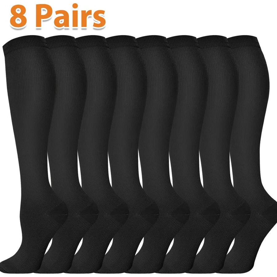 NONECN Compression Socks For Men And Women Athletic Knee High
