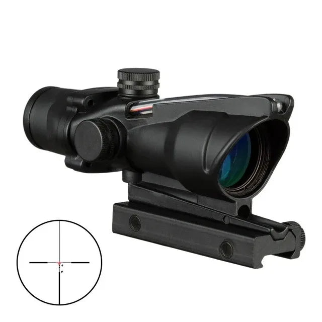 Bestsight 4x32 Rifle Scope With Illuminated Red Dot Etched Reticle