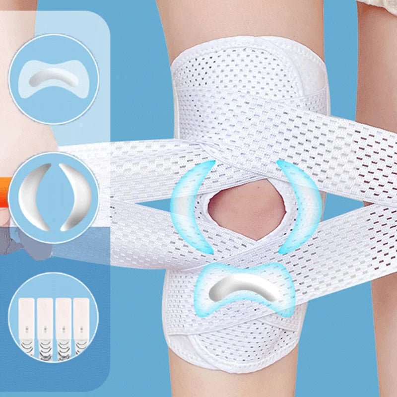 Knee Pads Pressurized Elastic Three Layer Silicone Arthritis Joints Protector