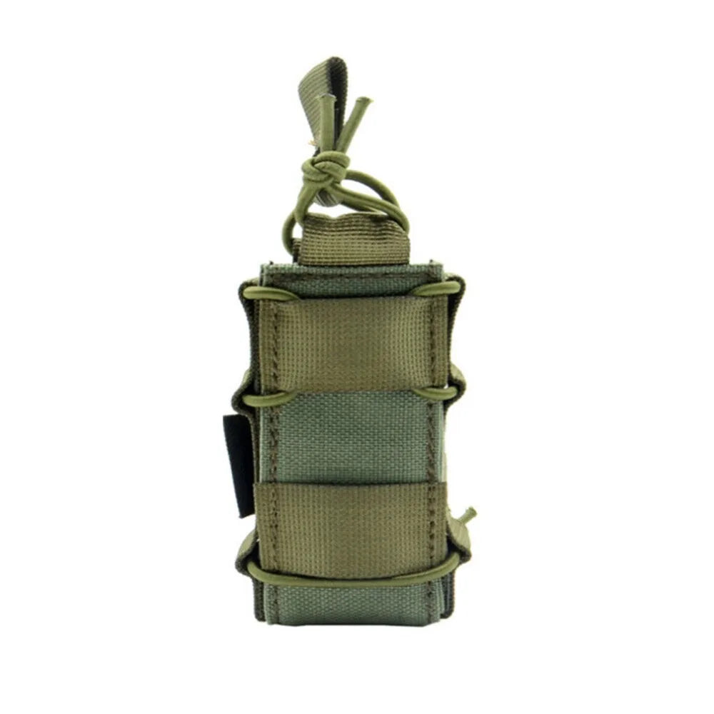 9mm Magazine Pouch Molle Nylon Holster Pistol Flashlight Holder