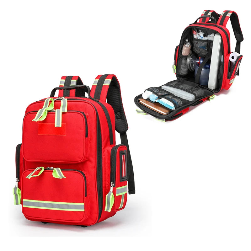 Emergency First Aid Kit Backpack Large Capacity For Outdoor Camping
