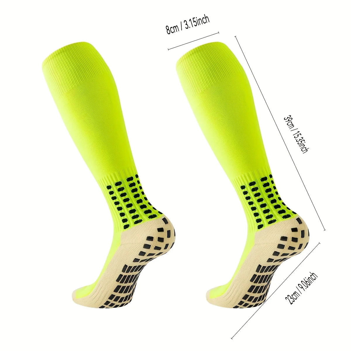 NONECN Terry Cloth Football Socks For Men Non Slip