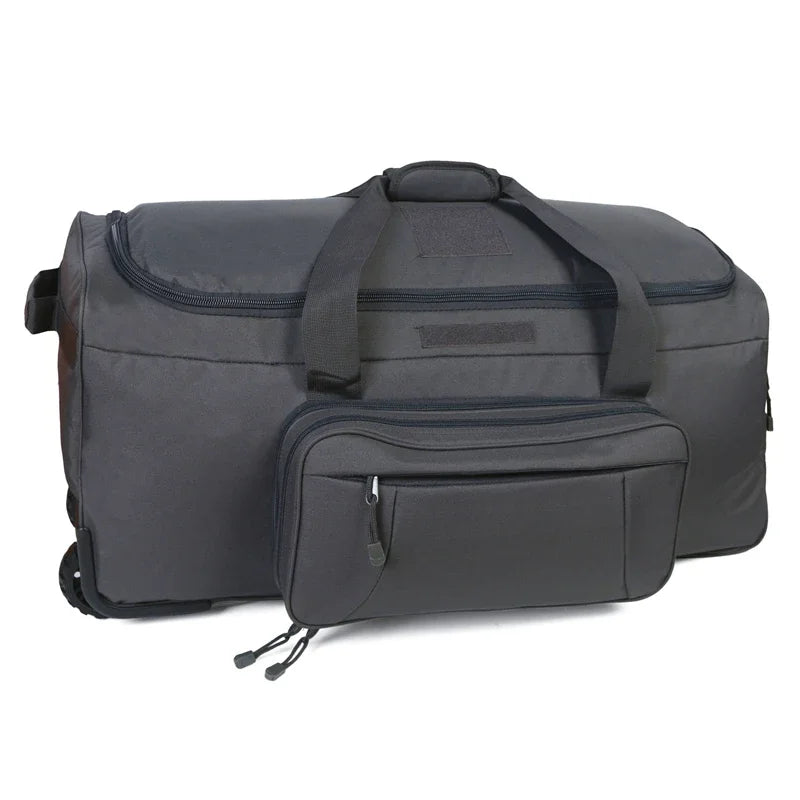 LQARMY 124L Outdoor Camping Travel Bag Waterproof Nylon Luggage