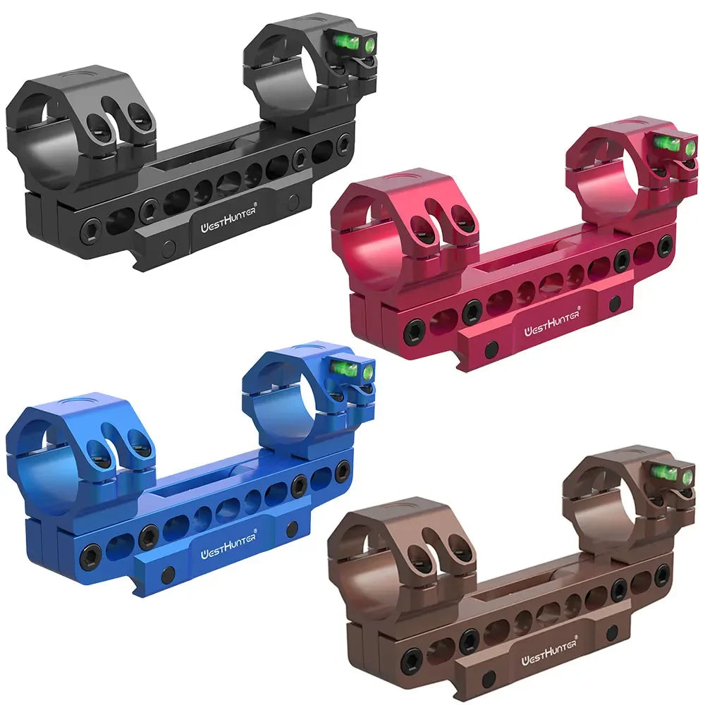 WestHunter 100 MOA Picatinny Scope Mounts With Bubble Level
