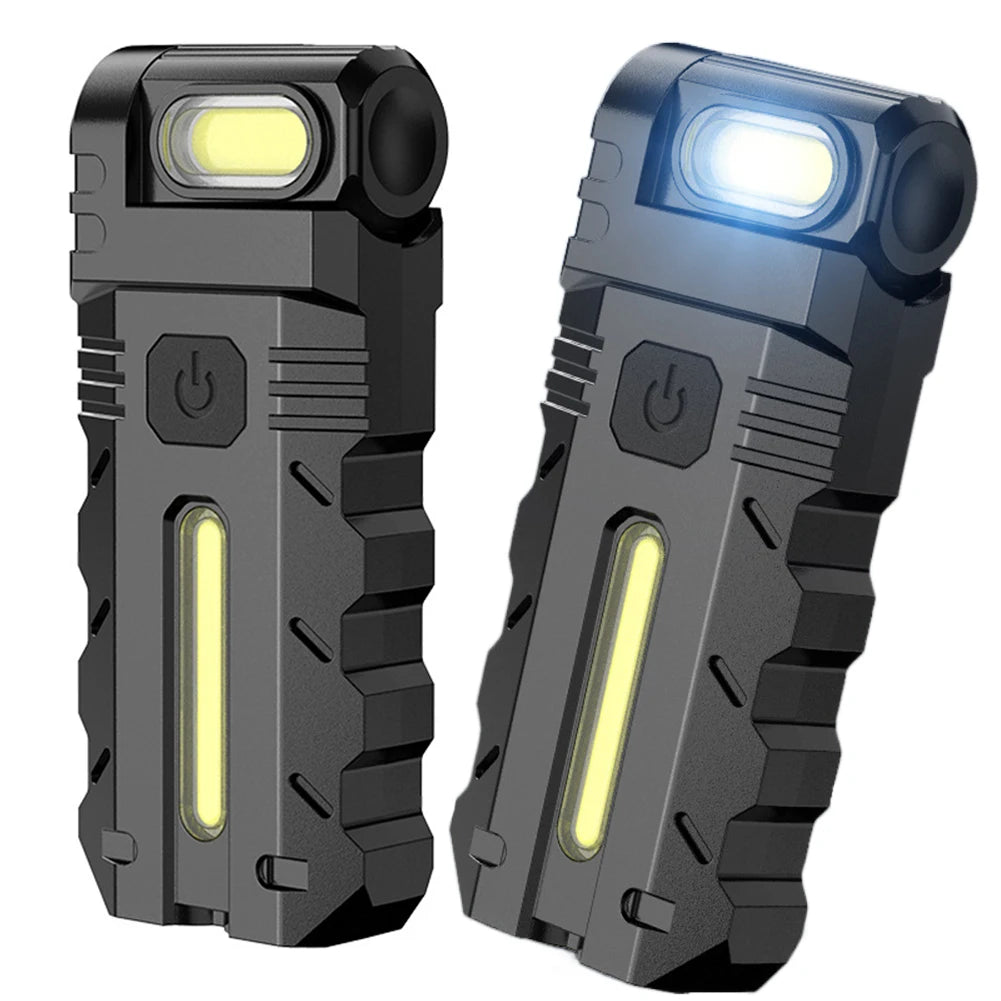 Shunmaii Magnetic LED Flashlight EDC USB Rechargeable Pocket Torch Waterproof