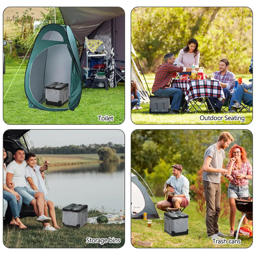 Portable Car Toilet Bucket Folding Outdoor Potty For Camping