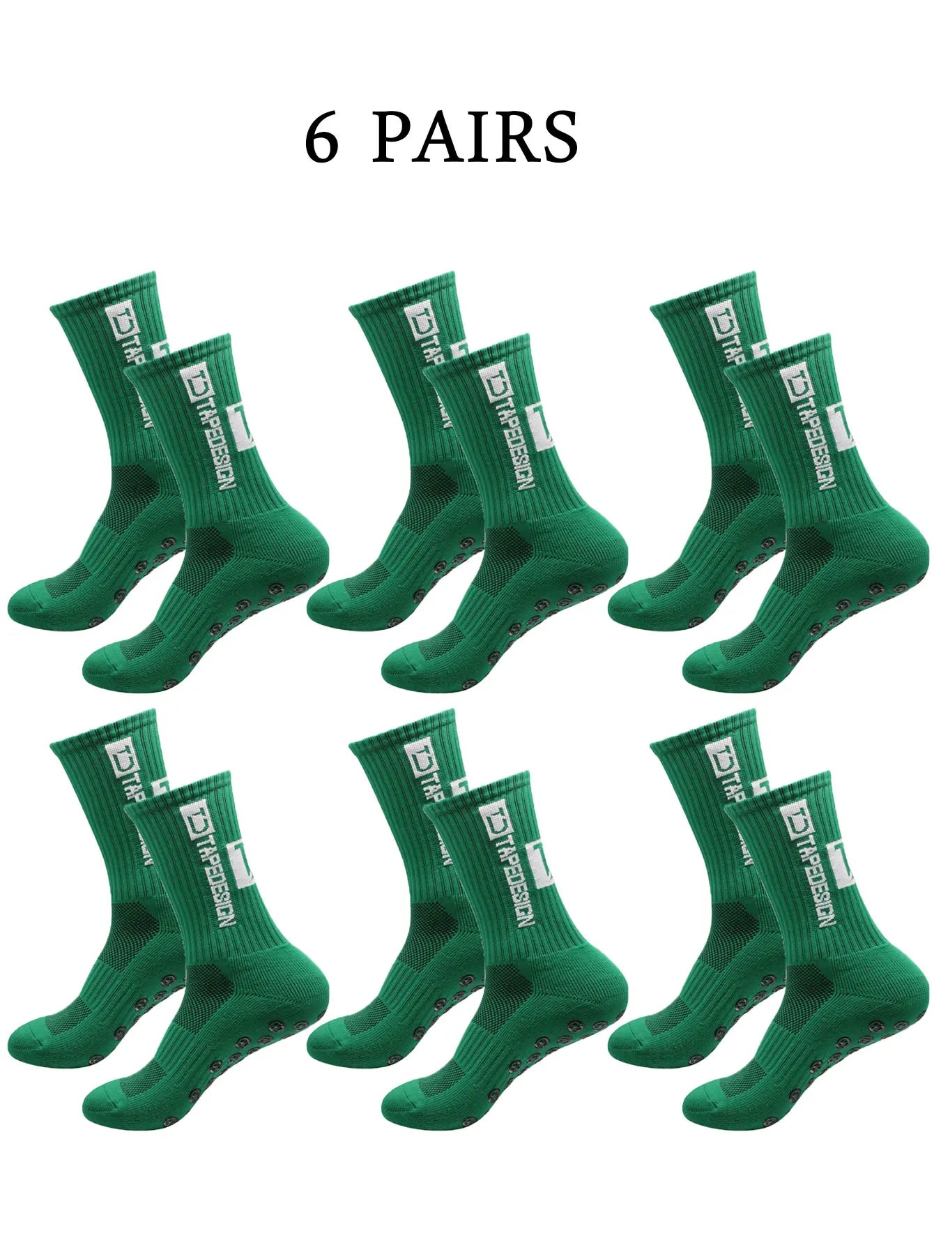 NONECN Unisex Football Socks Anti Slip Mid Length Training Socks