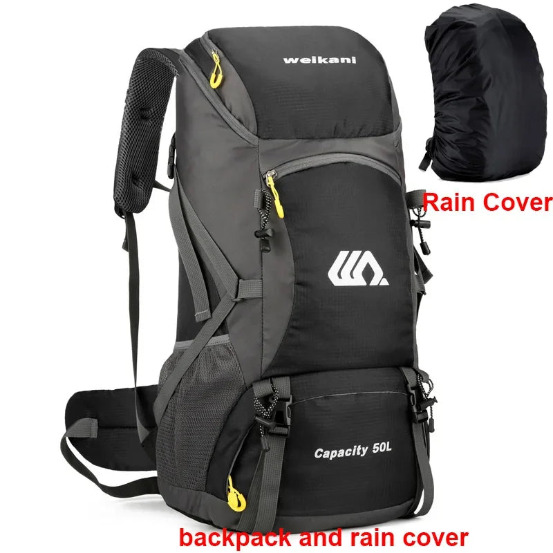 Scione Travel Backpack Waterproof Nylon Hiking Bag For Men