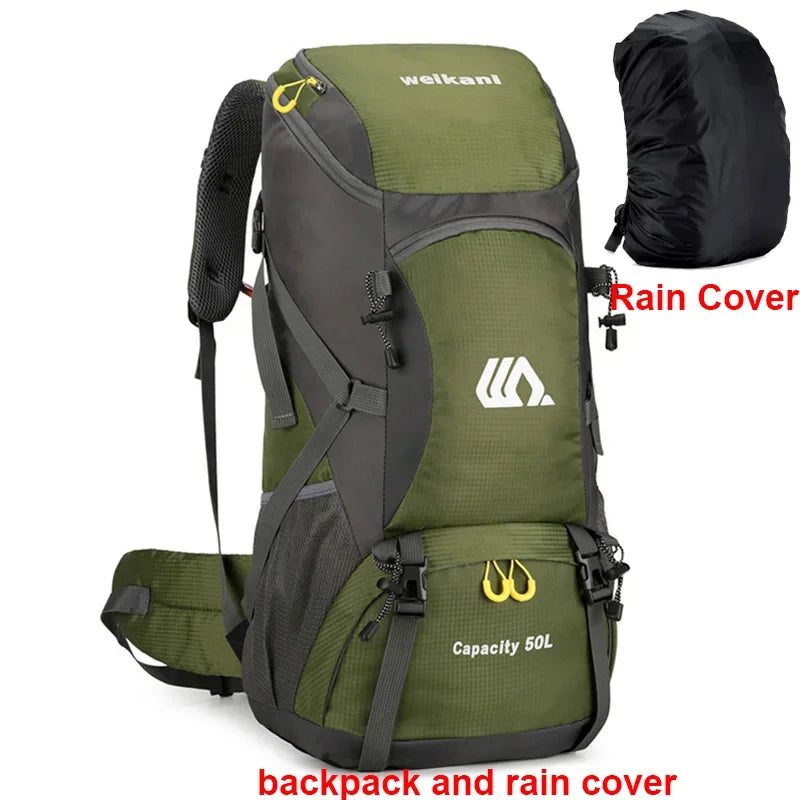 Scione Travel Backpack Waterproof Nylon Hiking Bag For Men