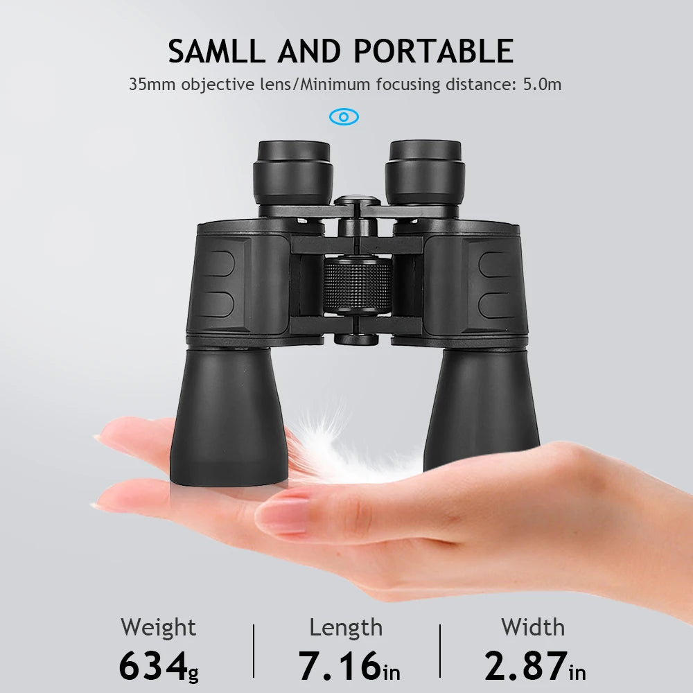 Zoom Binoculars Professional HD BAK4 Prism Day Night Vision